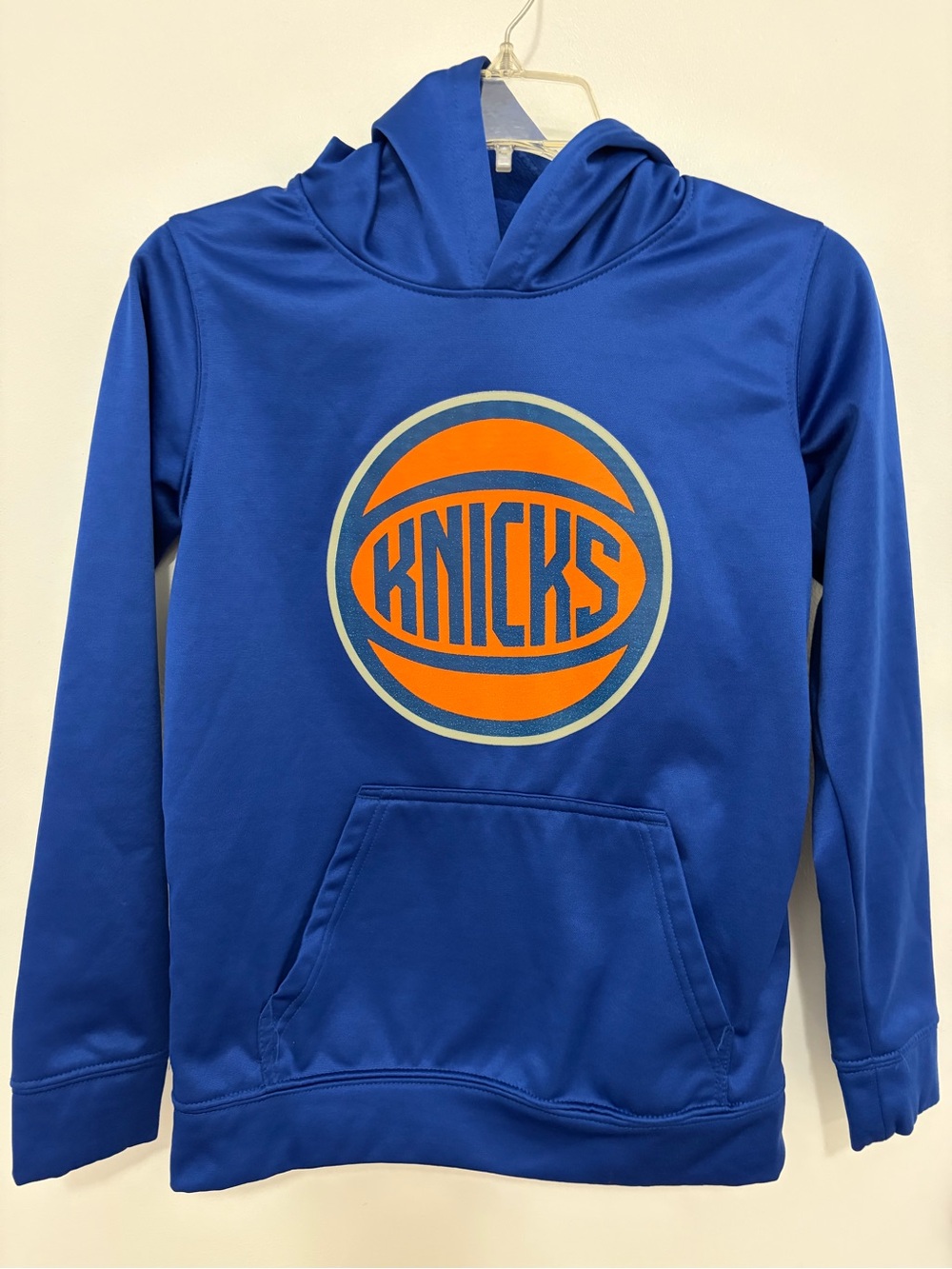 NBA Royal Blue Kids Hoodie with Orange Knicks Logo